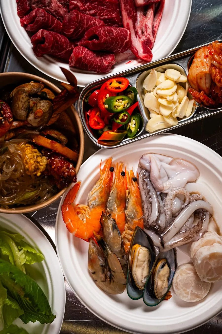 Paroro Korean BBQ restaurant interior with charcoal grills